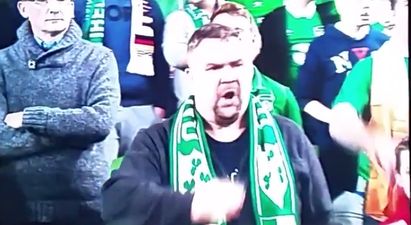 VIDEO: Let’s all appreciate the most enthusiastic singer of the national anthem at the Ireland game