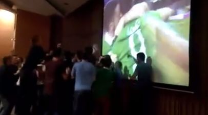 VIDEO: The UCD German society went stone mad at the final whistle last night