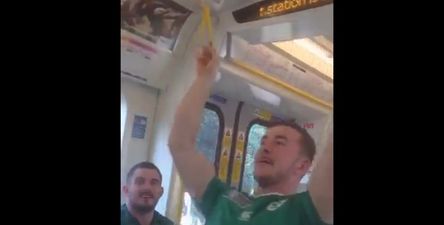 VIDEO: A gang of rugby fans from Galway had mighty craic doing amateur gymnastics on the Tube last weekend