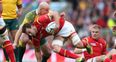 VIDEO: Stephen Moore had quite the array of stud marks on his head after Australia’s win over Wales