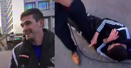 VIDEO: Kyle Lafferty delivered the most entertaining cameo performance ever seen on Sky Sports yesterday