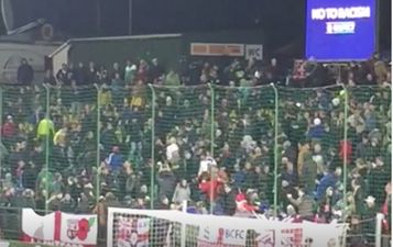VINE: England and Lithuania fans got into a scuffle in the stands
