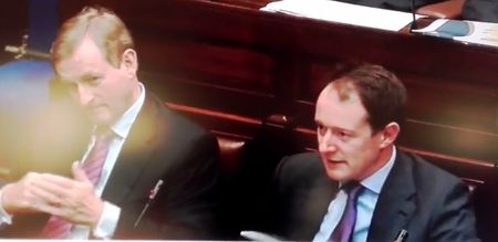 VIDEO: Enda Kenny caught rotten reacting angrily to Mary Lou McDonald’s statement on the Budget
