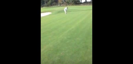 VIDEO: Golfer comes within millimeters of his first ever eagle, then this happens…