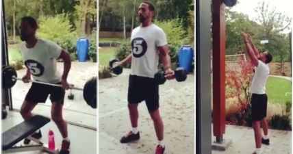 VIDEO: This is what Rio Ferdinand’s morning workout looks like