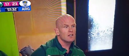 VIDEO: Paul O’Connell lets his feelings known about Jerome Garces’ controversial call