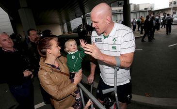 GALLERY: Ireland’s walking wounded return home from the Rugby World Cup