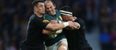 OUCH: Fourie du Preez’ face looks like he had an allergic reaction to New Zealand during today’s semi-final