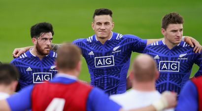 PIC: Two New Zealand stars show their support for Cork school after World Cup Final