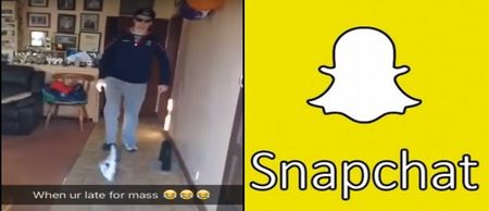 VIDEO: Irish guy’s late for mass sketch is the best use of the Snapchat ‘reverse’ feature we’ve seen yet