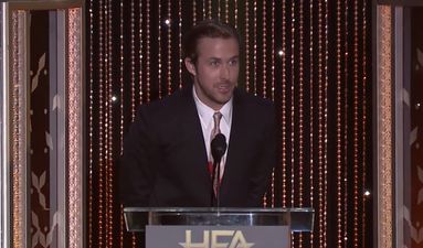 VIDEO: Ryan Gosling taught Hollywood how to pronounce Saoirse Ronan’s name last night