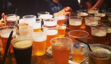 The amount of binge drinking that Irish young people do every week