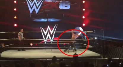 VIDEO: Is this the moment WWE champion Seth Rollins injured his knee in Dublin?