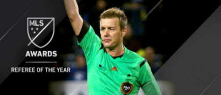 Irish referee Alan Kelly has been named ‘Referee of the Year’ in the MLS