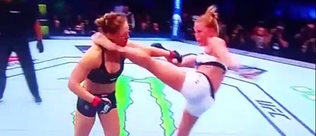 VIDEO: Holly Holm inflicts first UFC defeat on Ronda Rousey with spectacular headkick knockout
