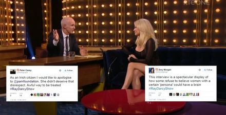 TWEETS: There was an angry reaction to Ray D’Arcy’s interview with Pamela Anderson last night