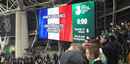 VIDEO: Fan footage of Bosnian fans shouting during minute’s silence for Paris victims