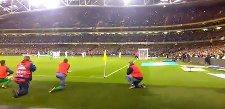 VIDEO: James McClean being a champ during Jon Walters’ penalty last night
