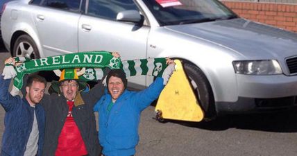 PICS: The clampers struck gold as Irish fans watched the match in the Aviva last night