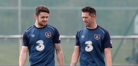 PICS: Ireland’s two Robbies with Ireland’s youngest fan the morning after the match