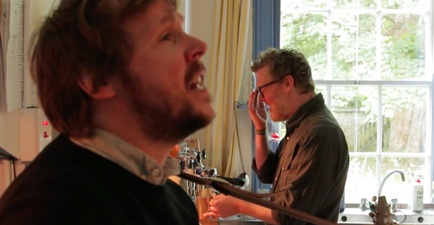 VIDEO: Glen Hansard shows off impressive barista skills whilst duetting with Oliver Cole in his kitchen