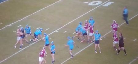 VIDEO: Mass brawl breaks out during Dublin v Galway hurling exhibition at Fenway Park