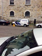 PIC: Private clampers get clamped by Dublin clampers in delicious deliverance of karma today