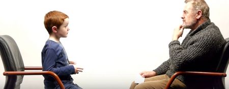 VIDEO: 57 years apart but this heartwarming chat between an Irish boy and man is wonderful