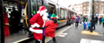 VIDEO: Santa and one of his elves dancing on the Luas makes for very well-meaning Christmas cringe