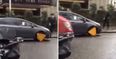 VIDEO: This is what happens when you drive with a clamp on your wheel