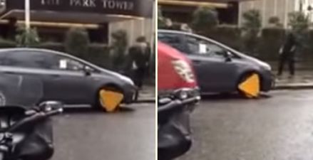 VIDEO: This is what happens when you drive with a clamp on your wheel