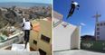 VIDEO: Amazing footage of this guy crossing the rooftops of Gran Canaria on a bike