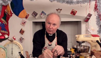 VIDEO: Years after the show ended, this Father Ted priest is still going strong