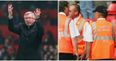 PIC: Fans think this man was Alex Ferguson disguised as a steward at the Manchester United match today