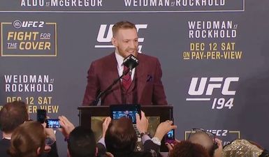 VIDEO: Conor McGregor reveals what he said to Jose Aldo after he knocked him out