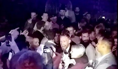 VIDEO: Conor McGregor is in full-on party mode as he raps at his after-party in Las Vegas