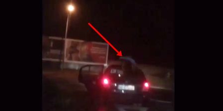 VIDEO: Footage of a guy in Kerry clinging onto the roof of a moving car