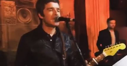 VIDEO: Noel Gallagher and Damon Albarn perform ‘Dare’ on stage at a birthday party for The Clash bassist