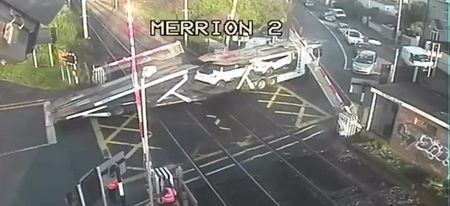 VIDEO: Truck wrecks gates at Dublin level crossing, Irish Rail ridicule driver with hashtag of the year