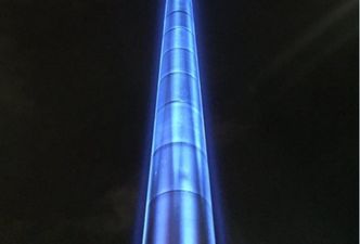 PICS: Dublin’s Spire became a lightsaber this evening and people loved it
