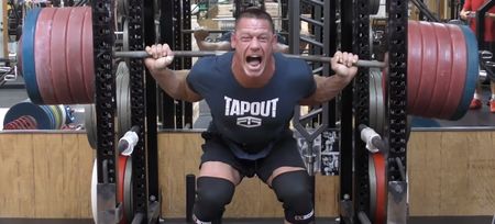 VIDEO: John Cena breaking his own squatting record will make you wince