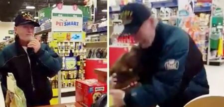 VIDEO: Elderly man breaks down crying when reunited with his dogs