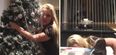 VIDEO: Irish girl drags down her Christmas tree while drunk dancing to Journey