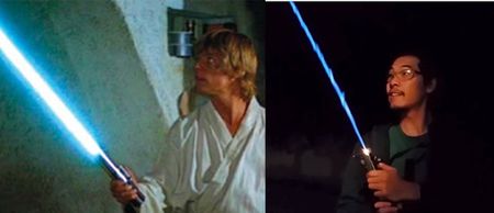 VIDEO: Christmas is sorted because this man has made a real life lightsaber