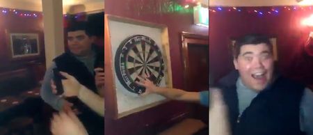 VIDEO: A few pints didn’t stop this darts beginner from nailing an amazing trick shot in a Mayo pub