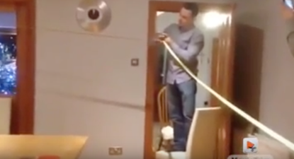 VIDEO: Irish family pull off amazing Christmas day trick shot with a malteser and measuring tape