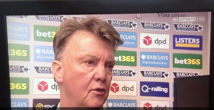 VIDEO: Louis Van Gaal’s death stare after Stoke game is simply terrifying