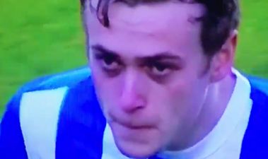 VIDEO: Manchester United loanee James Wilson getting sick before Brighton’s game today