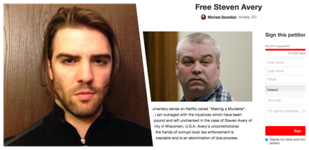 EXCLUSIVE: Making A Murderer petition creator reveals over 7500 Irish people have already signed it
