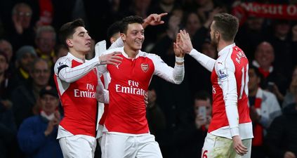 VIDEO: Mesut Ozil proves he’s a sound guy with great gesture to newly married couple